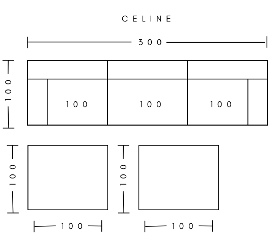 CELINÉ signature sofa